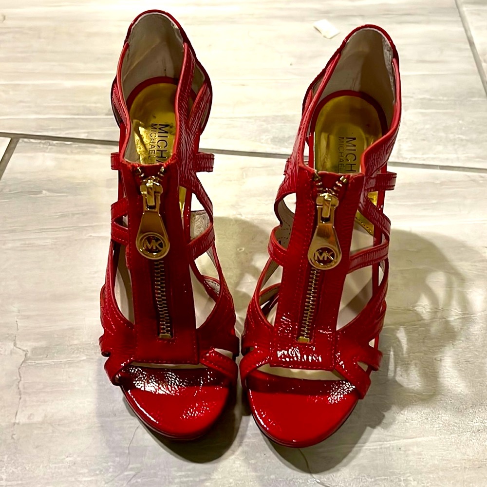 Like New MK Zipper Heels